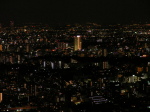 アップにして撮影した三田方面の夜景